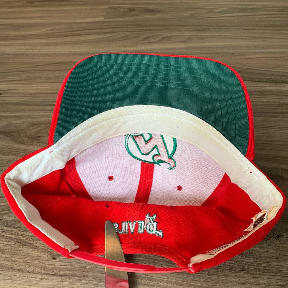 Ted Fletcher New Jersey Devils Hat NHL Vintage Corduroy - Picture 5 of 5